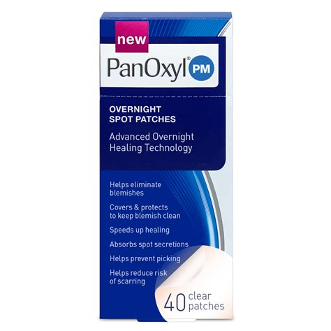 Panoxyl Pm Overnight Spot Patches Help Eliminate Blemishes 40 Patches