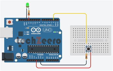 How To Use A Push Button Switch With Arduino Digital Input