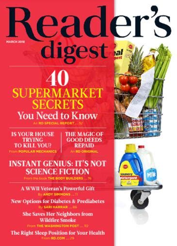 Readers Digest Large Print Magazine Subscription Discount