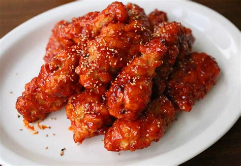 Korean Food Photo I Made Sweet Spicy And Crunchy Chicken On