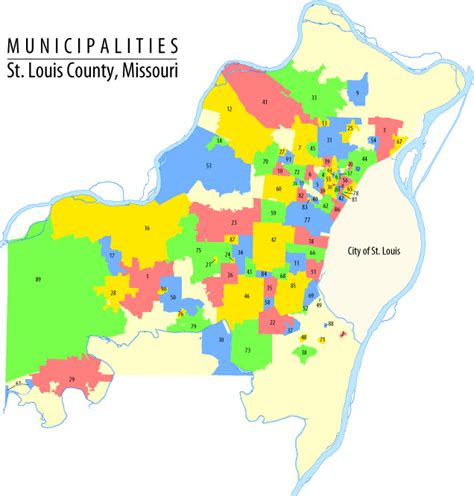 St Louis County Municipalities Map Maping Resources