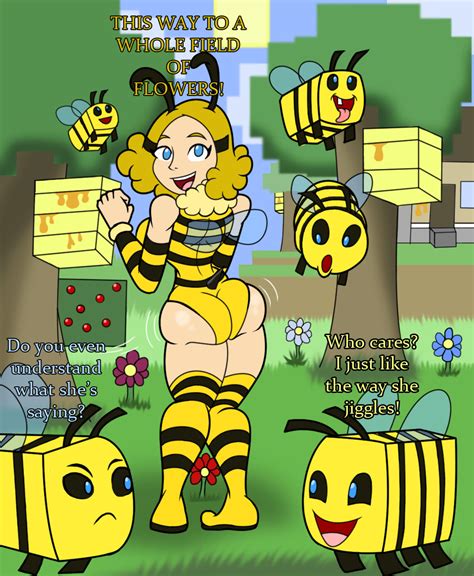 Rule 34 1girls Ass Ass Focus Ass Jiggle Bee Bee Minecraft Blonde
