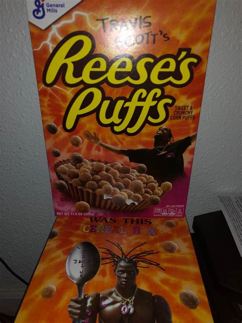 Travis Scott Travis Scott Cereal Box Limited Edition Reeses Puff Grailed
