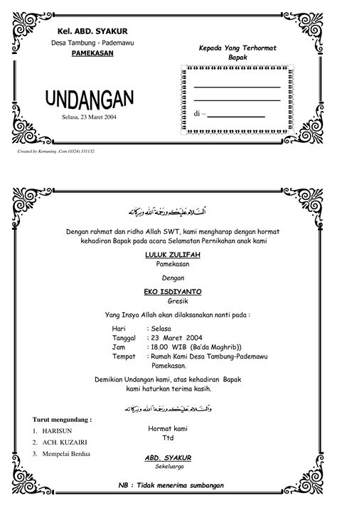 Download Download Format Undangan Pernikahan Word Doc 22