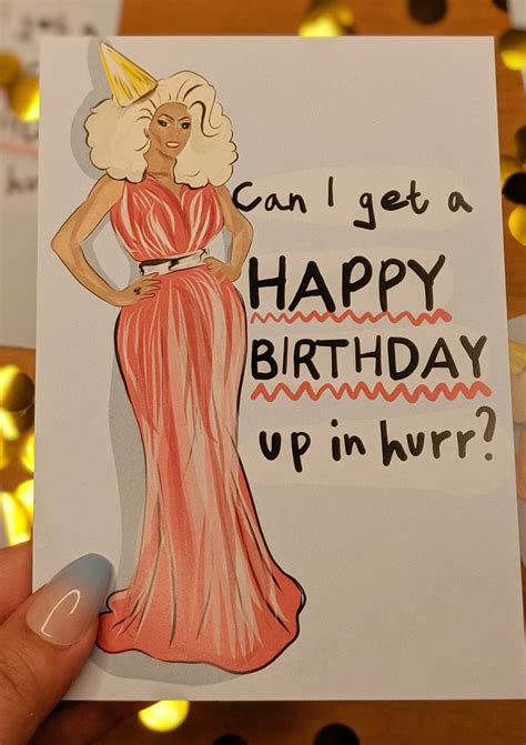 Ru Paul Birthday Card Greeting Card And Postcard Drag Race Drag