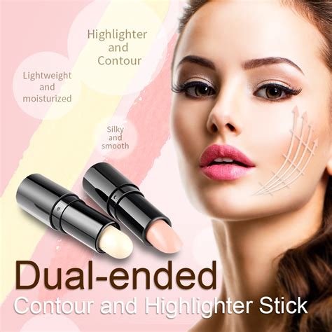 3d Double Ended 2 In1 Contour Stick Makeup Creamy Contouring