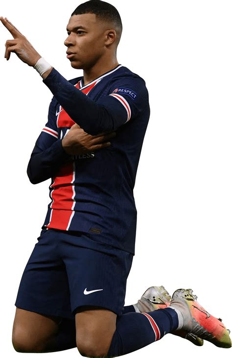 Kylian Mbappé football render - 78663 - FootyRenders