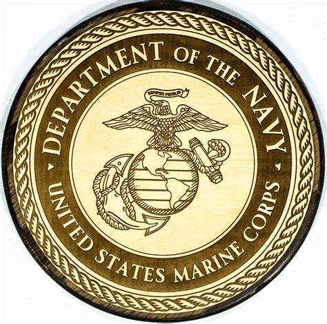 5pc. Official United States Military Branch Emblem Plaque Set (Dark ...