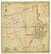 Karte von Merseburg mit Knapendorf , Geusa und Atzendorf "Section I ...