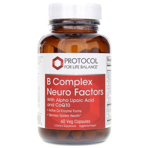 B Complex Neuro Factors With Ala And Coq10 Protocol For Life Balance