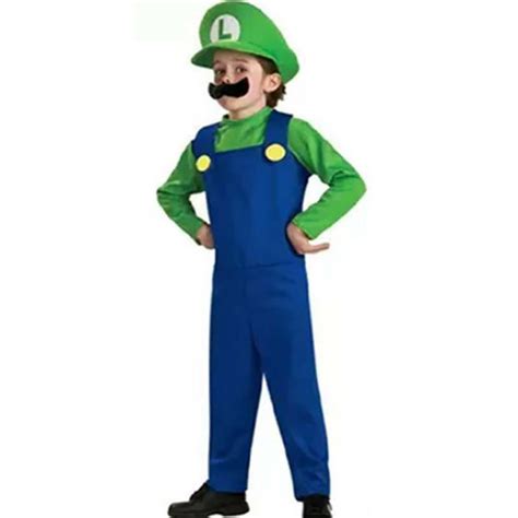 Super Mario Bros Unisex Adulto And Bambino Costume Cosplay Abito