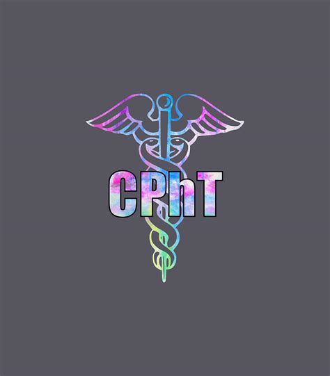 Cpht Certified Pharmacy Technician Caduceus Design Digital Art By