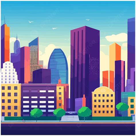 City Background Vector City Background Clipart Building City