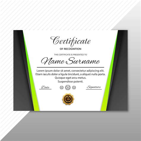 Certificate Premium Template Awards Diploma Background Vector 250714