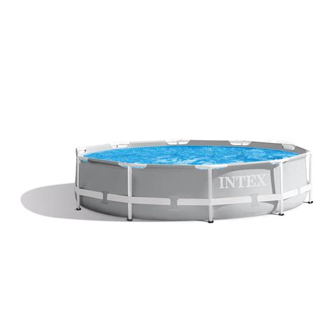 Intex 10 Foot X 30 Inch Above Ground Pool With Prism Metal Frame No