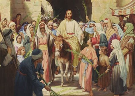 Jesus Triumphal Entry And The Childrens Praise Christ In
