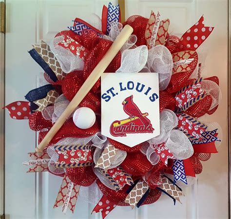 Louis cardinals designs and purchase them as wall art, home decor, phone cases, tote bags, and more! St Louis cardinals | Christmas wreaths, 4th of july wreath ...