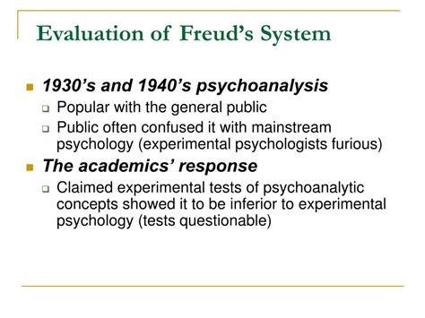Ppt Psychoanalysis Freud Powerpoint Presentation Free Download Id