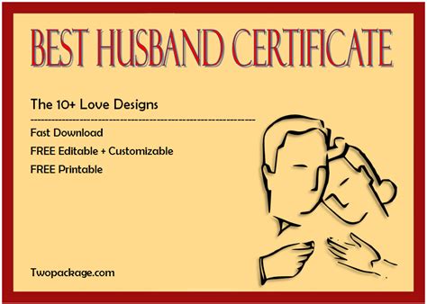 10 Worlds Best Husband Certificate Templates Free Download