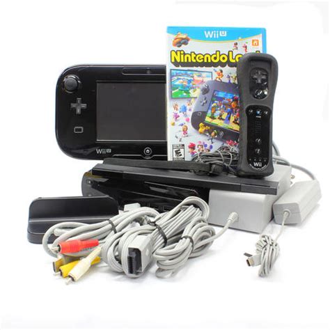 Wii U Wup 101 02 Wup 010 32gb Black Handheld Video Game Console With