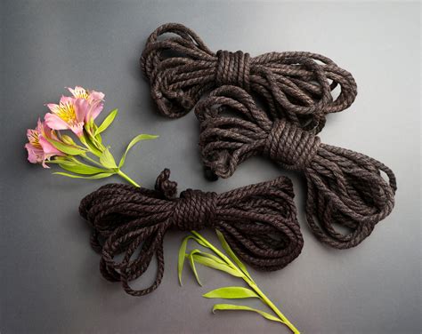 2x26ft bondage rope black kinbaku jute rope set shibari etsy