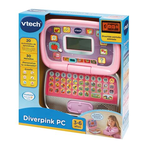 Diverpink Pc Ordenador Infantil Educativo Para Aprender Desde Casa