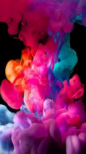 colorful dust smoke burst explosion art ios9 hd phone wallpaper pxfuel