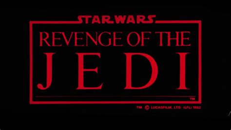 Star Wars The Academy Reveals Rare Unseen Revenge Of The Jedi Teaser