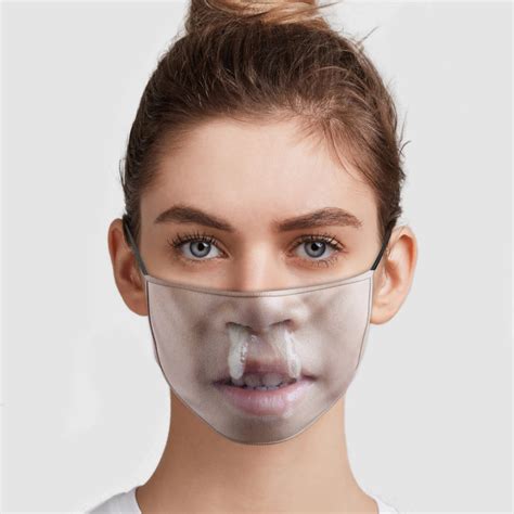 Funny Face Gross Snot Nose Kid Face Mask Allbluetees Com