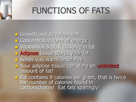 Ppt Chapter 6 Sports Nutrition Fats The Concentrated Energy Source