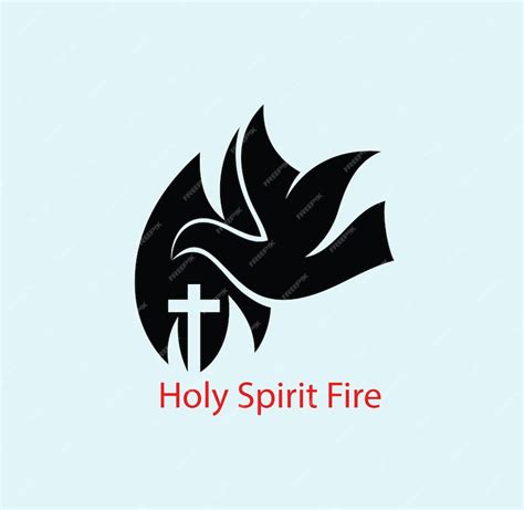 Premium Vector Holy Spirit Fire Art Logo Art Vector Design