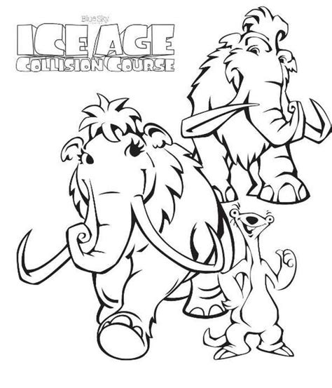 Las Mejores 137 Ice Age Dibujos Para Colorear