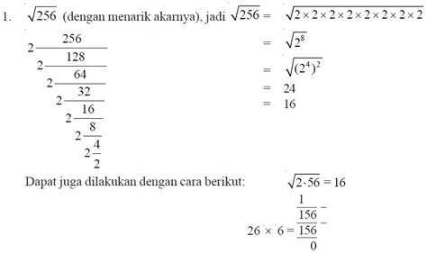 Cara Menghitung Semua Nilai Pangkat Dan Nilai Akar Dengan Formula Atau