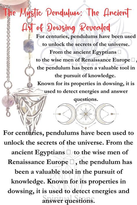 For Centuries Pendulums Have Been Used To Unlock The Secrets Of The