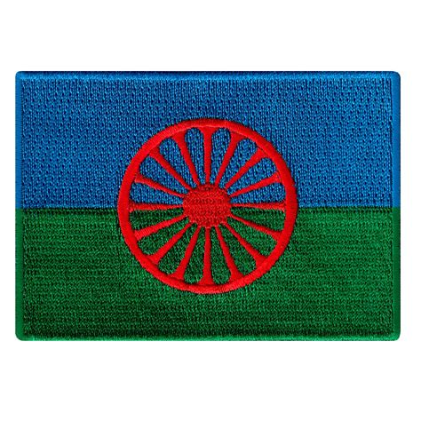 Romani Gypsy Flag Embroidered Iron On Patch