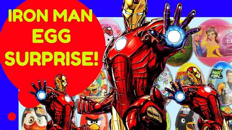 Iron Man Egg Surprise Marvel Superhero Giant Egg Surprise Youtube