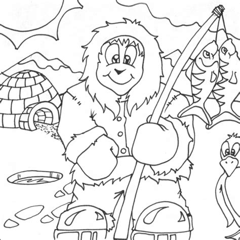 Gambar Colouring Pictures Eskimo Inuit Art Coloring Pages Di Rebanas