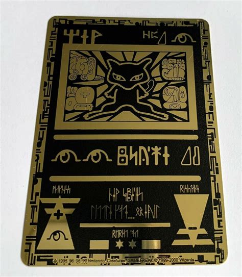 Ancient Mew Custom Metal Heavy Gold Card Imported From Japan Etsy