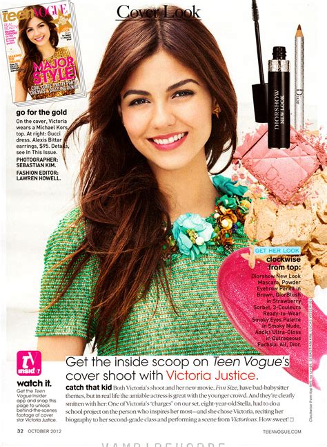 Victoria Justice In Teen Vogue Magazine October 2012 Issue Hawtcelebs