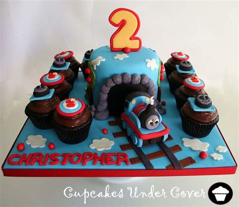 Thomas The Train Cake And Cupcakes By ~cupcakes Under Cover~ Thomas