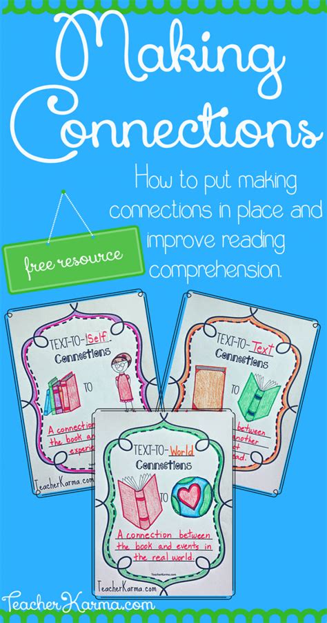 Improve Students Comprehension Text Connections And Freebie