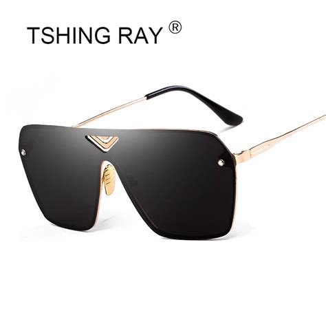 Tshing Fashion Rimless Square Sunglasses Men 2017 New Italy Brand Designer Luxury Women Uv400