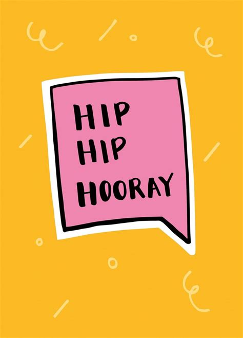 Hip Hip Hooray Card Scribbler