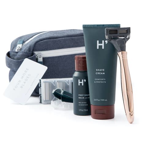 Harrys Essential Travel Shave Kit Black Bath And Grooming Huckberry