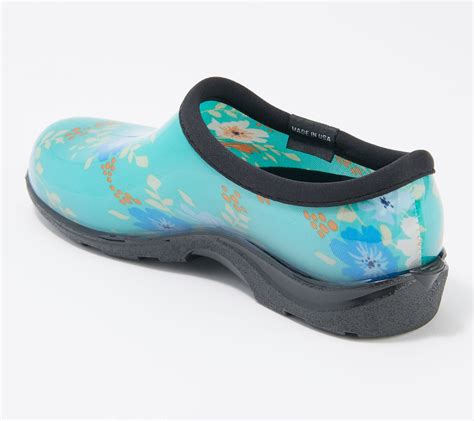 As Is Sloggers Floral Fun Waterproof Garden Shoe W Comfort Insole