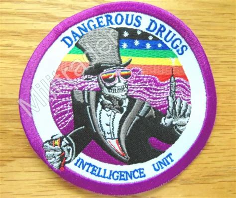 Drug Enforcement Agency Dea Dangerous Drugs Intelligence Unit Patch 6