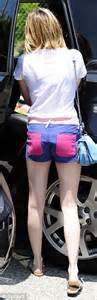 Emma Roberts Bares Legs In Colourful Kitsch Shorts Daily Mail Online