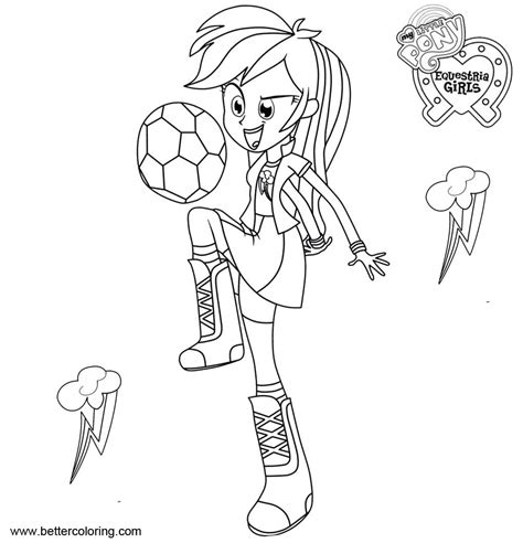 The Top 25 Ideas About Equestria Girls Rainbow Dash Coloring Pages