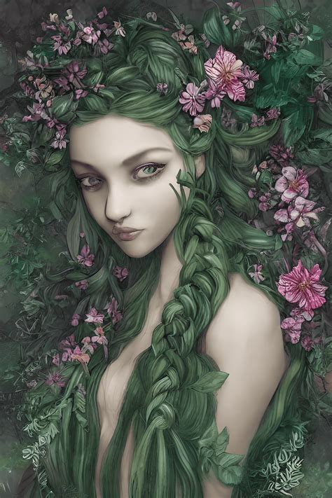 Forest Nymph Digital Graphic · Creative Fabrica