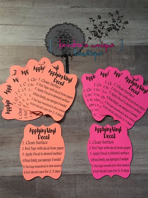 Learn the best diy way to apply your vinyl decals in a just few easy steps. 40 Applying Decal Instructions safety care cards wholesale ...